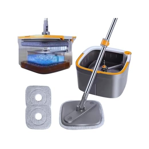 Mop Giratório 360 Água Limpa, Passa Pano, Higieniza, limpa e Seca o Piso com Refil de Reposição em Microfibra e Cabo Telescópico.