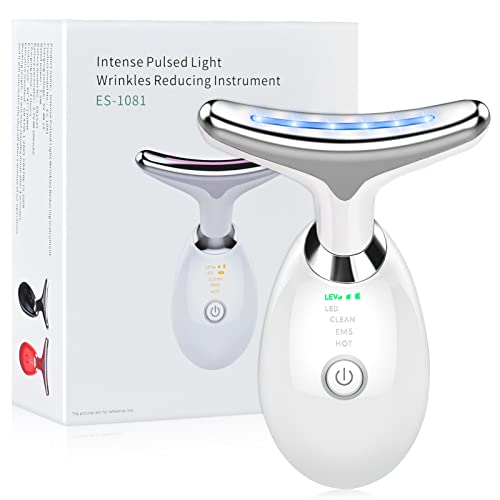 Pararose Anti Wrinkles Face Massager 7 Color Anti-Aging Facial Neck Eye Device For Women And Man (White 7 Color) #TOP1