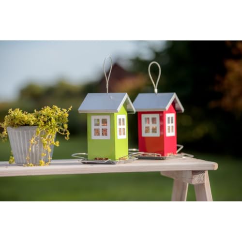 Trixie 55630 Futterhaus, 1.000 ml/20 cm, rot/silber