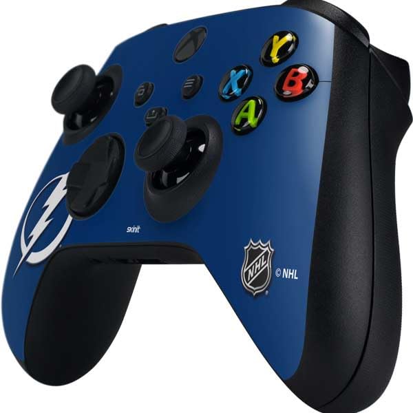 Skinit Decal Gaming Skin Compatible with Xbox Series X Controller - Officially Licensed NHL Tampa Bay Lightning Logo Design