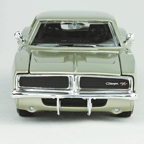 Modelo a escala Maisto Dodge Charger R/T 1969 plata 1:25 miniatura 3