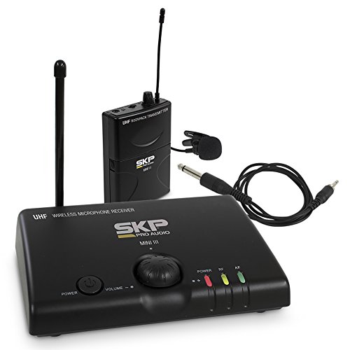 MICROFONE SEM FIO UHF DE LAPELA MINI-III, DISTÂNCIA MÁXIMA DE OPERAÇÂO: 50 METROS