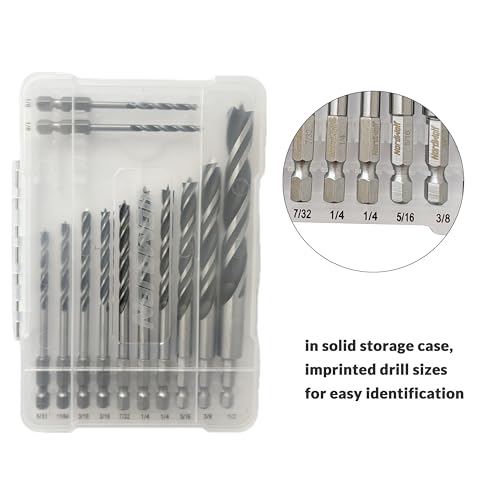 NordWolf Brad Point Drill Bit Set