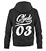 Produktbild Clyde 03 Style - Herren Hoodie - Schwarz / Weiss Gr. M