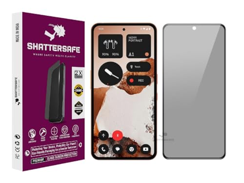 Image of Anti-Spy Privacy Tempered Glass Compatible For Nothing CMF Phone 2 Pro [Pack of 1]. 9H Hardness, Anti-Scratch, Edge-to-Edge Protection With Easy Installation Kit & Case Friendly Fit.