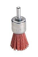 wolfcraft Nylondraht-Pinselbürste I 1510000 I Ø 25 mm I Reinigen, Entrosten und Polieren von Holz, Metall, Stein I vielfache Lebensdauer gegenüber Drahtbürsten