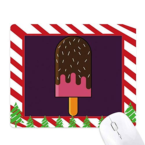 Tapis de souris canne de noël doux pour éviter les reflets