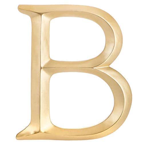 Large 12" Hand Painted Gold Letter Wall Decor Monogram