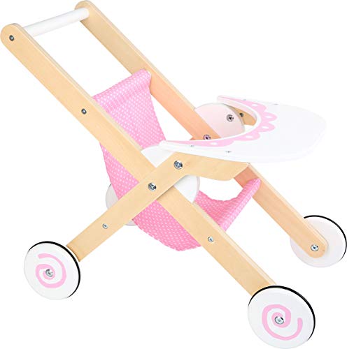 Buggy poupée en bois silencieux pour protéger les parquets des rayures