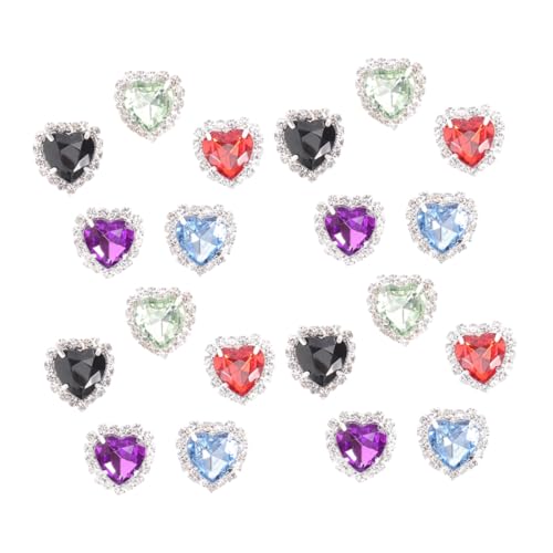 Forma de Corazón para Coser Ropa y Reparar Accesorios con Pedrería 2