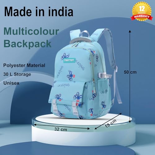 Image of Tinytot 30 Litre Japanese Korean Style School Bag Water-Resistant Laptop & Travel Backpack - Unisex Large 18 Inches Multipurpose Student Backpack for Boys & Girls, Men & Women