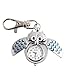 PULABO  Unisexe Métal Hibou Porte-clés Montre Bague Vintage Hibou Pendentif Longue Chaîne De Voiture De Poche De Poche De Poche Ornements Cadeau D'anniversaire De Noël Respectueux de l'environnement