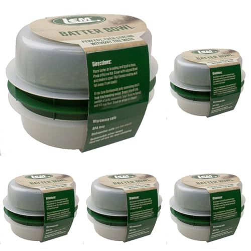 LEM Products Batter Bowl, Translucent and Green (Pack of 5)