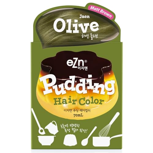 eZn Pudding Hair Dye Jean Olive Ammonia-Free Semi-Permanent