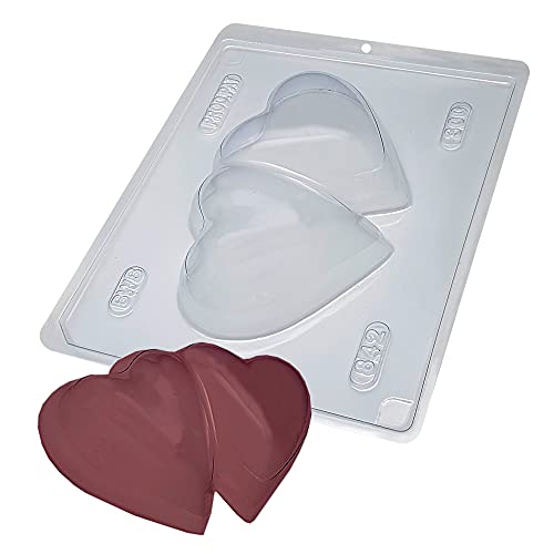 Moule chocolat chaud double coeur BWB 842 silicone avec 1 cavités