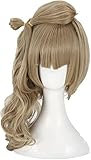 Koswiggle LoveLive! Love Live Minami Kotori Cosplay Wigs Long Curly Linen Flaxen Heat Resistant Synthetic Hair Wig + Wig Cap