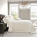RECYCO Luxury Velvet Quilt Set King Size, Lightweight Velvet Comforter Set, Oversized Bedspread Coverlet Quilted Bedding Set, with 2 Matching Pillow Shams, for All Season, Cream White