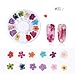 Produktbild Nagelsticker Set Halloween Weihnachten Selbstklebend Schablonen Blumen Winter Schneeflocken Nail Art Gel Set für Nagel Dekoration Star Kleber DIY UV-LED-Gel Nagel Sticker Aufkleber(A)