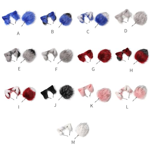 Porte-clés avec breloque queue et oreilles d'animaux pour déguisement cosplay - 3