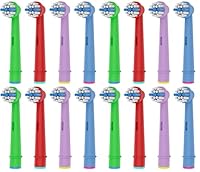 16 Stücke Kids Aufsteckbürsten kompatibel mit Oral b Kinder elektrische Zahnbürste, Extra Weiche Borsten für Sensitive Zahnfleisch, kleine Zahnbürstenköpfe