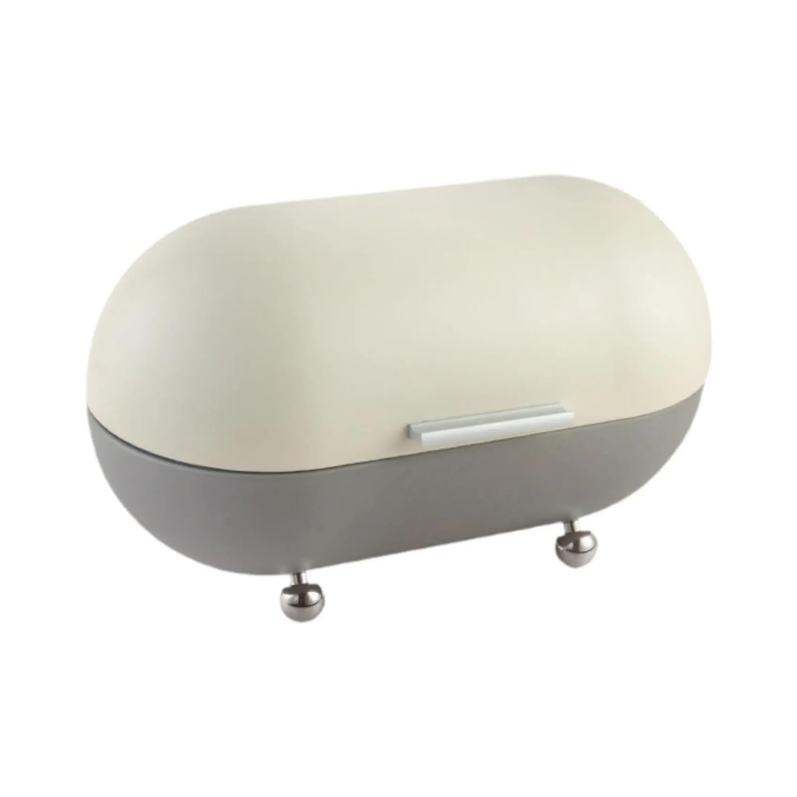 LUYSGBXR Bread Bin Bread Storage Box Use Snack Container Large Capacity Countertop Pastry Kitchen for Home Farmhouse(Grey)