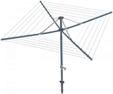 Hills FD88005 Rotary 6 Washing Line, High grade steel, Ocean Breeze Blue, 2.9m head diameter