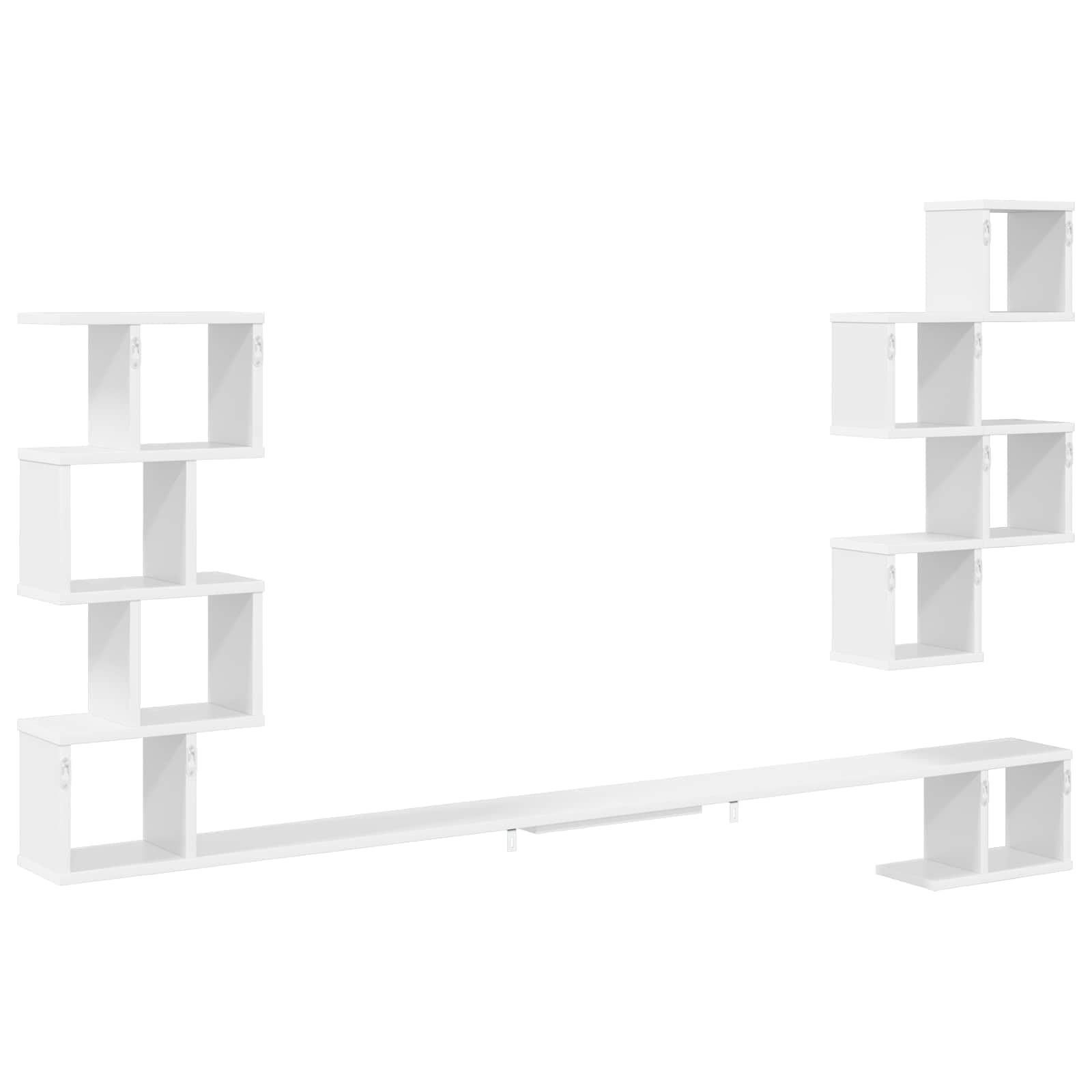vidaXL Mensola per TV da Muro Bianco 200 x 15 x 94 cm, Soggiorno, Mobili Moderni, Mensole a Muro & Consolle, Mensola Flottante, Storage per Organizzazione Casa