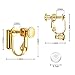 Roctee 24 Piece Clip-on Converter With Pad, 2 Styles Fashion Clip Backs in 3 Colors, Clamps for Non-Pierced Ears, DIY (Gold/Silver/Rose)