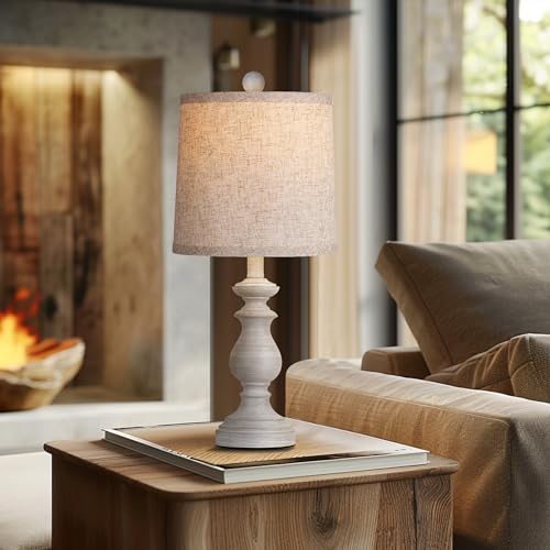 image for PARTPHONER Traditional Table Lamp Set of 2, Rustic Farmhouse Table Lam
