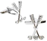 Mens BMC-Designs Pair Silver Golf Ball Long Clubs Cufflinks Player Golfer Sports Dress Shirt Novelty UK Seller
