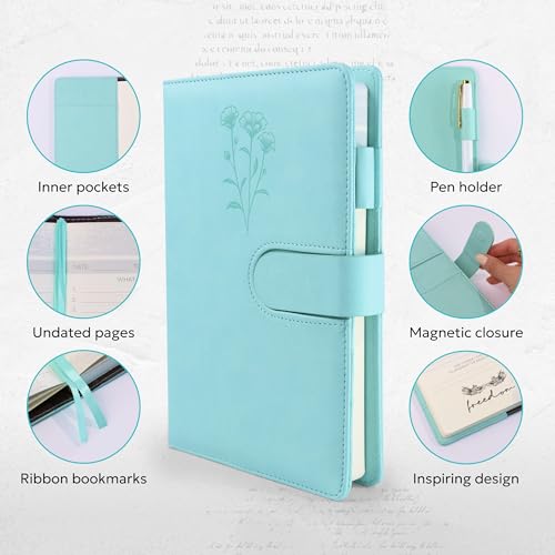 Prazoli Leather Christian Prayer Journal for Women - All Year Bible Journal Daily Gratitude Scripture Notebook - Image 3