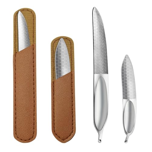 4 limas de uñas de metal para mujer, de acero inoxidable de doble cara, herramientas profesionales para la reparación de dedos del pie, aptas para personas de todas las edades.