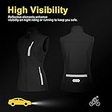 33,000ft Damen Leichte Laufweste Outdoor Softshell Weste Frau Ärmellose Jacke Winddichte Wasserdichte Atmungsaktive Vest Gilet für Laufen Golf Wandern