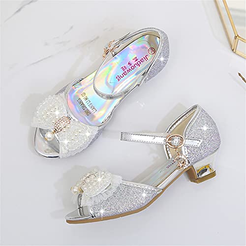 TN TANGNEST Little Big Girls Party Wedding Sandals Crystal Heels Shoes Bow Princess Dress Shoes2