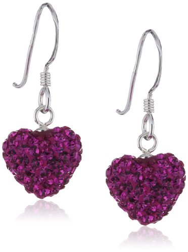 Preisvergleich Produktbild Pasionista Damen-Ohrring rotes Kristall Herz 925 Sterling Silber 606620