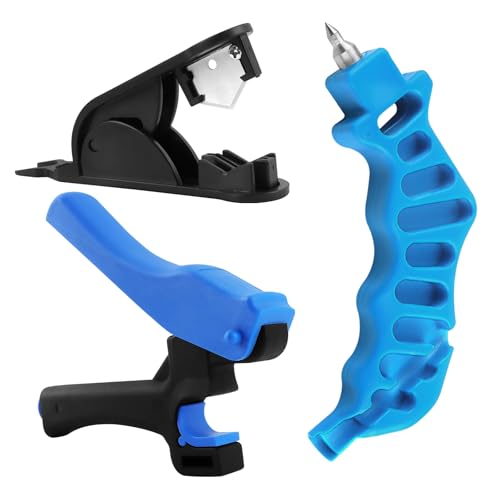 Rolcoassuns Juego de 3 herramientas perforadoras para tubos de riego por goteo, 2 en 1, para insertar accesorios y cortar mangueras de riego por goteo de PE de 16 a 20 mm