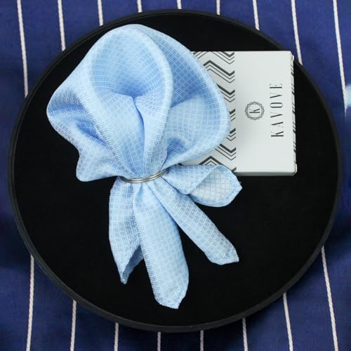 Image of Kovove The Essentials Checkered Pocket Square For Men