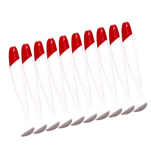 10pcsソフトフィッシングルアー5.5-12cm人工餌パドルテールスイムベイトルアーTテールベイトソフトフィッシングルアー