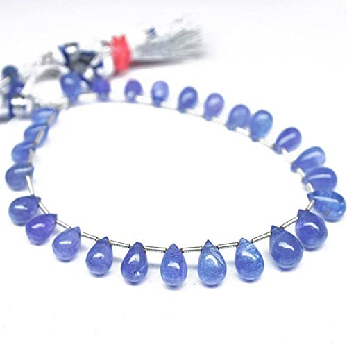 Tanzanite bleue naturelle en perles de 9-11mm pour réparer et sublimer vos colliers ternis