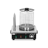 Hakka Machine à Hot-Dogs Professionnelle avec 2 Fentes Pour Toast, Cuiseur Vapeur électrique Pour Hot-Dogs et Chauffe-Pains, Pour Saucisses et Gressins, 220V/550W