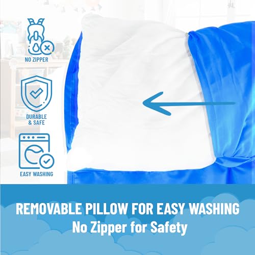 jay franco kids nap mat with embedded pillow amp blanket  soft 4634x2034 microfiber sleeping bag with name tag amp handle for school travel sleepover