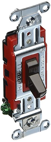 Hubbell 1221B Switch, Hubbell-Pro, 1-Pole, 20A, 120/277V, Brown #TOP24