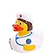 BUTLERS Bubble Babe Badeente Krankenschwester 8,5x7x9 cm - Gelbe Quietscheente aus Kunststoff - Gummiente, Spielzeugente