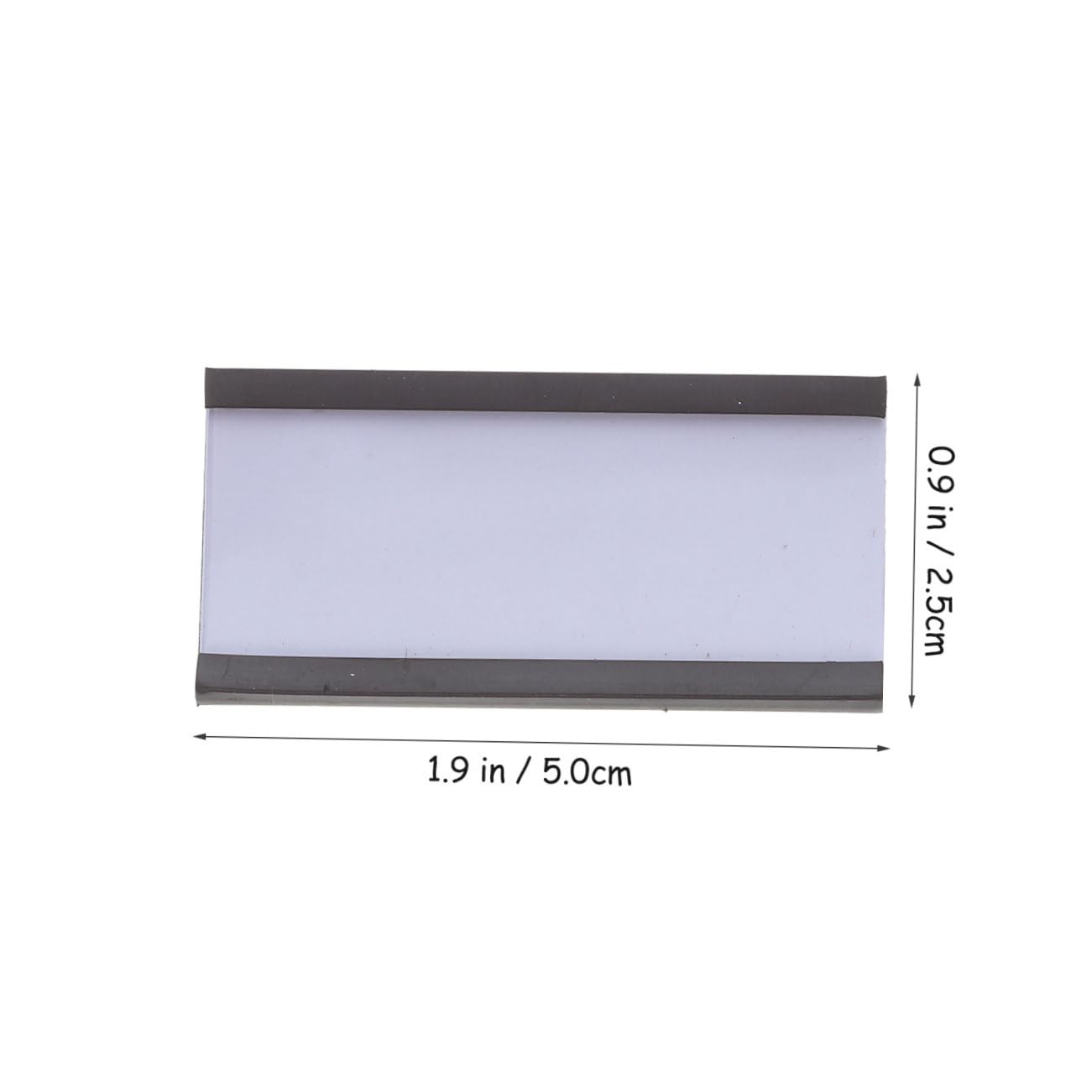 Clip Magnetica per Cartellini dei Prezzi 50 Pezzi Supporto Etichette Magnetico da Magazzino 50X25Mm Morsetti per Espositori Cambio Carta Facile per Supermercati e Negozi