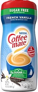 Nestle Coffee mate Sugar Free French Vanilla Coffee Creamer Powder – French Vanilla Creamer for Warm, Rich Flavored Coffee – Lactose-Free, Gluten-Free, Non Dairy Creamer for 140 Servings -10.2 Ounce (Pack of 6)