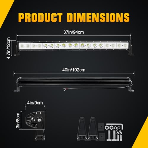 Iluminación para coche SKYWORLD 36'' con protección impermeable 4