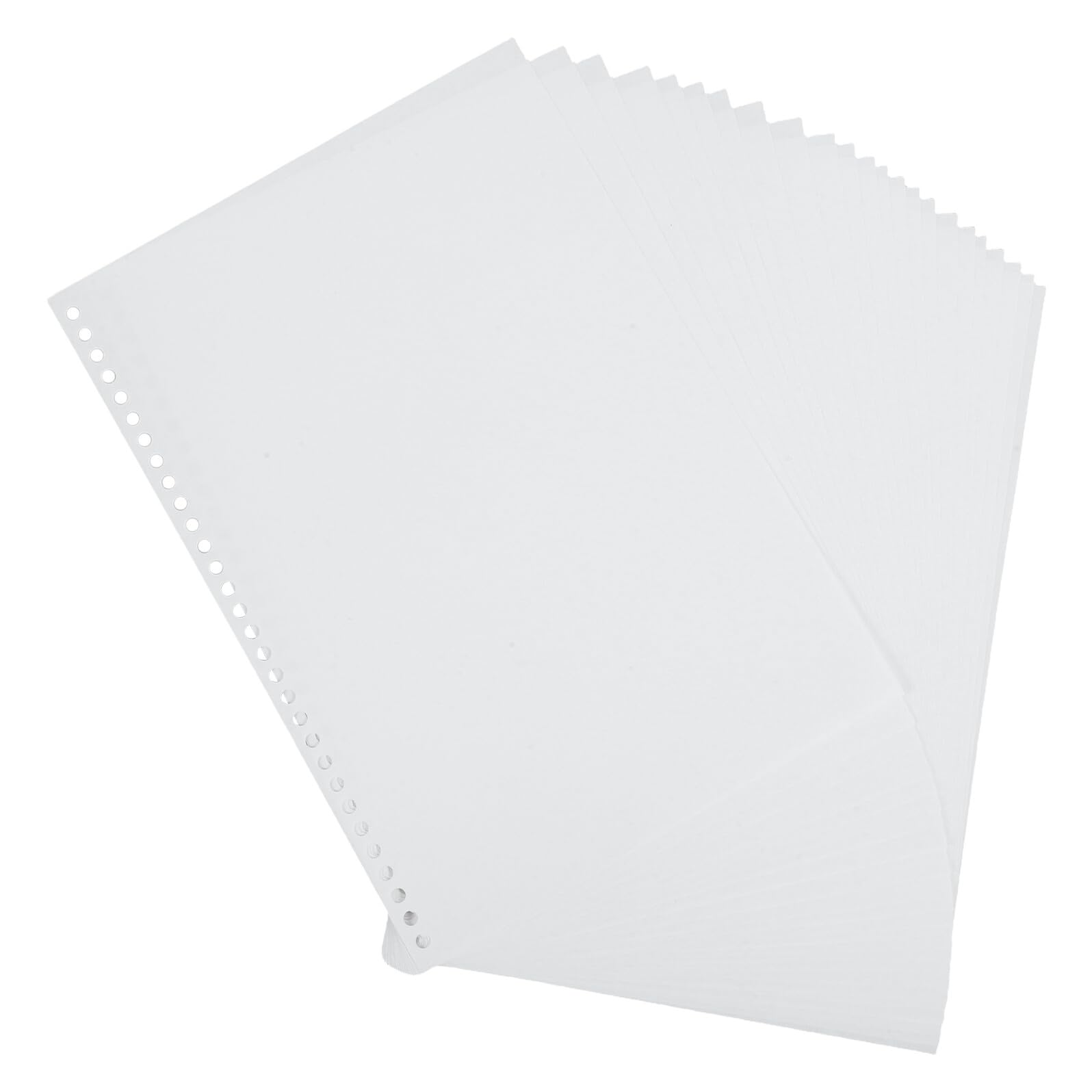 Veemoon Feuilles Mobiles Blanches 30 Trous pour Classeur, 200 Feuilles