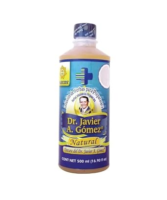 Alecos Tintura Infusion de Yerbas del Dr. Javier A. Gomez Natural Frasco 500 ml 16.9 fl oz, Yellow Brown