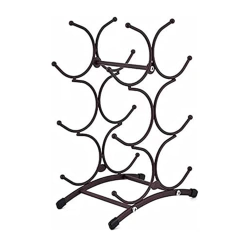Soporte para 6 botellas de vino de acero inoxidable miniatura 4