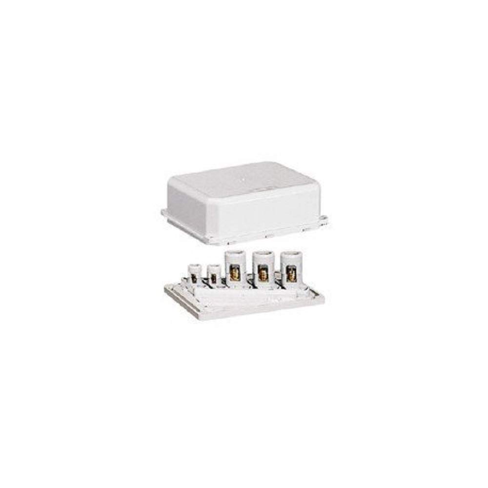 Legrand 034021 Coffret Matière Moulée, IP40, IK04, Dimensions 100x80x36mm, pour Bornes 6mm², 10mm² et 16mm², Blanc, Lot de 10